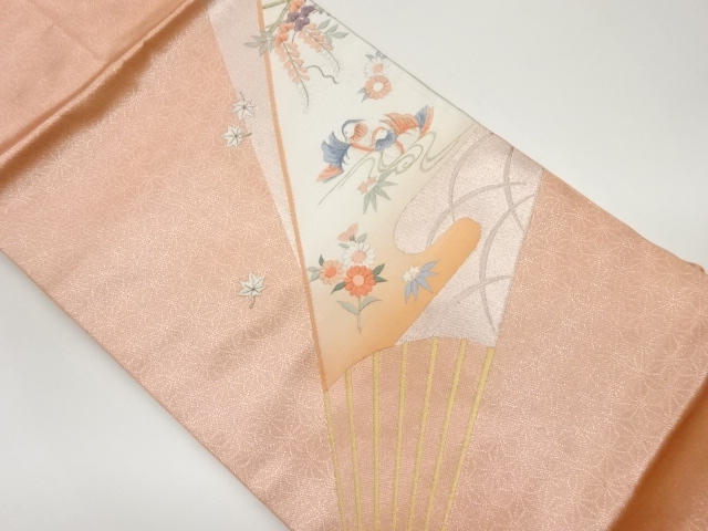 JAPANESE NAGOYA OBI / EMBROIDERY / FLOWERS