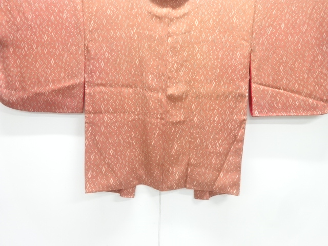 JAPANESE KIMONO / ANTIQUE HAORI / SILK / MON KINSHA / FLOWER