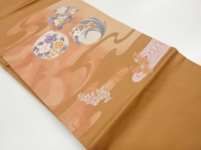 JAPANESE NAGOYA OBI / WOVEN SPIRAL