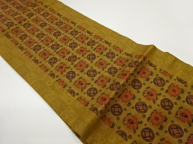 JAPANESE NAGOYA OBI / WOVEN TRADITIONAL PATTERN