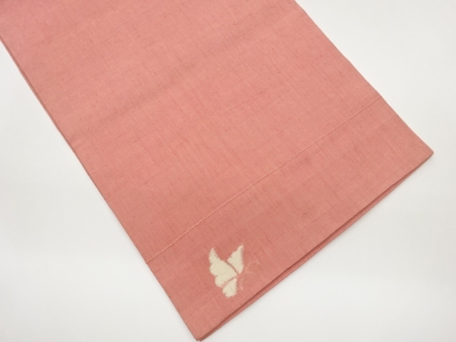 JAPANESE KIMONO / TSUMUGI BUTTERFLY PATTERN HIRAKI NAGOYA OBI