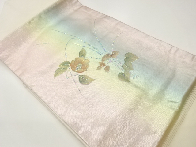 JAPANESE NAGOYA OBI / KINSAI / CAMELLIA