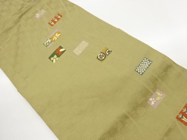 JAPANESE NAGOYA OBI / WOVEN BUTTERFLY