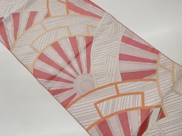 川島織物製　源氏車模様織出し袋帯