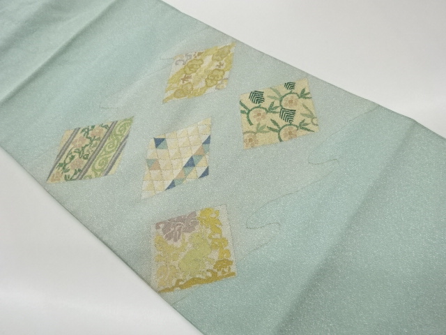 JAPANESE NAGOYA OBI / WOVEN RHOMBUS