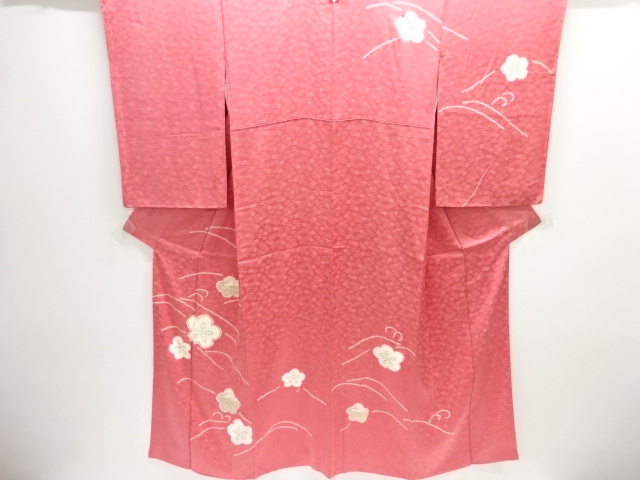 絞り梅模様刺繍訪問着