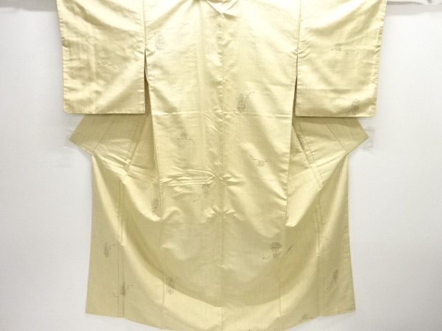 JAPANESE KIMONO / SILK / TSUMUGI / WOVEN SHIFUKU
