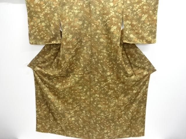 JAPANESE KIMONO / UNUSED KOMON / FLORAL PLANTS