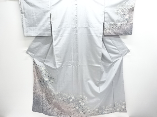 JAPANESE KIMONO / ANTIQUE KIMONO / SILK / OSHIMA TSUMUGI / TSUJIGAHANA