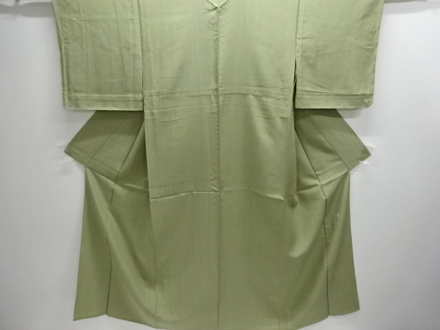 JAPANESE KIMONO / UNUSED HITOE KIMONO / SILK / KAGA / TATE BUSHI TSUMUGI