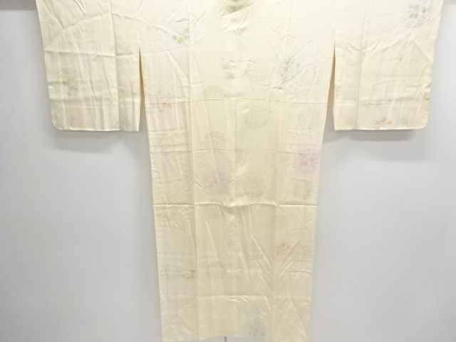 JAPANESE KIMONO / JUBAN / SILK / FLOWERS