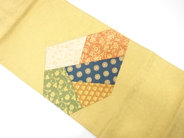 JAPANESE KIMONO / NAGOYA OBI / SILK / KIRBAME STYLE
