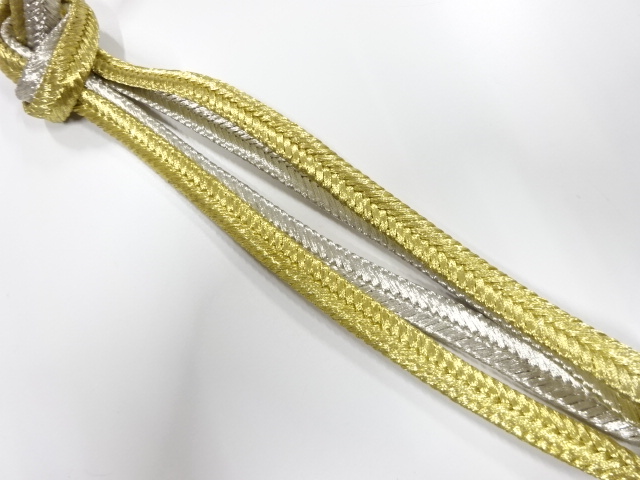 正絹　手組帯締め