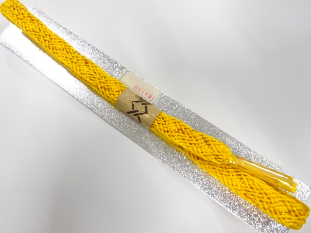 未使用品　正絹　夏手組帯締め