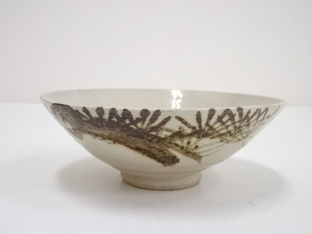 京焼　鉄絵松平茶碗