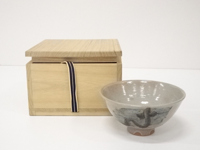 作家物　鉄絵茶碗（保護箱）