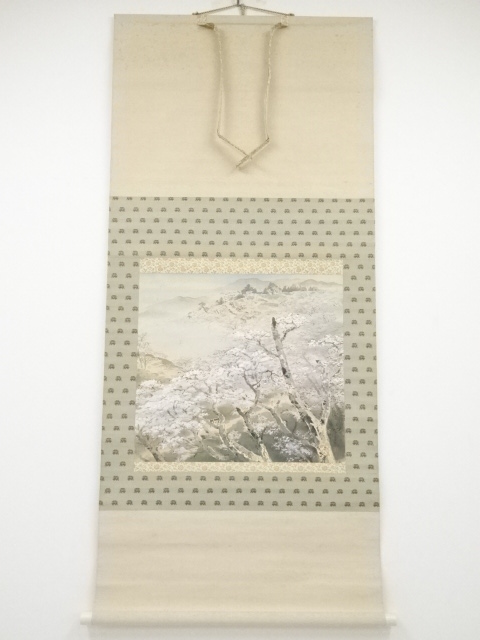 JAPANESE HANGING SCROLL / HAND PAINTED / SCENERY / ARTISTS WORK