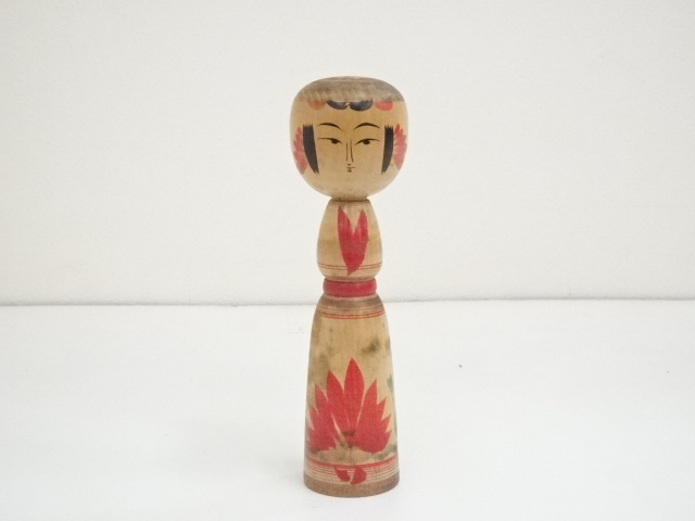 TRADITIONAL JAPANESE CRAFT / KOKESHI DOLL (18 cm)/ ARTISAN WORK