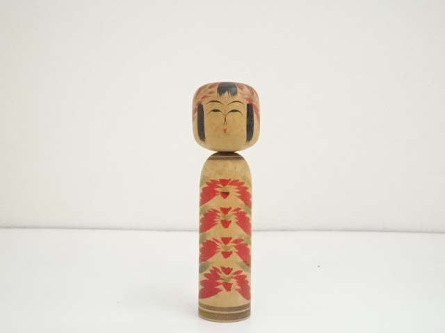 TRADITIONAL JAPANESE CRAFT / KOKESHI DOLL (18.8 cm)/ ARTISAN WORK