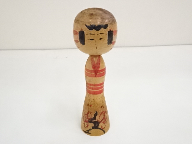 TRADITIONAL JAPANESE CRAFT / KOKESHI DOLL (22.3 cm)/ ARTISAN WORK