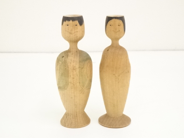 郷土玩具　こけし　2点セット（12.4cm）
